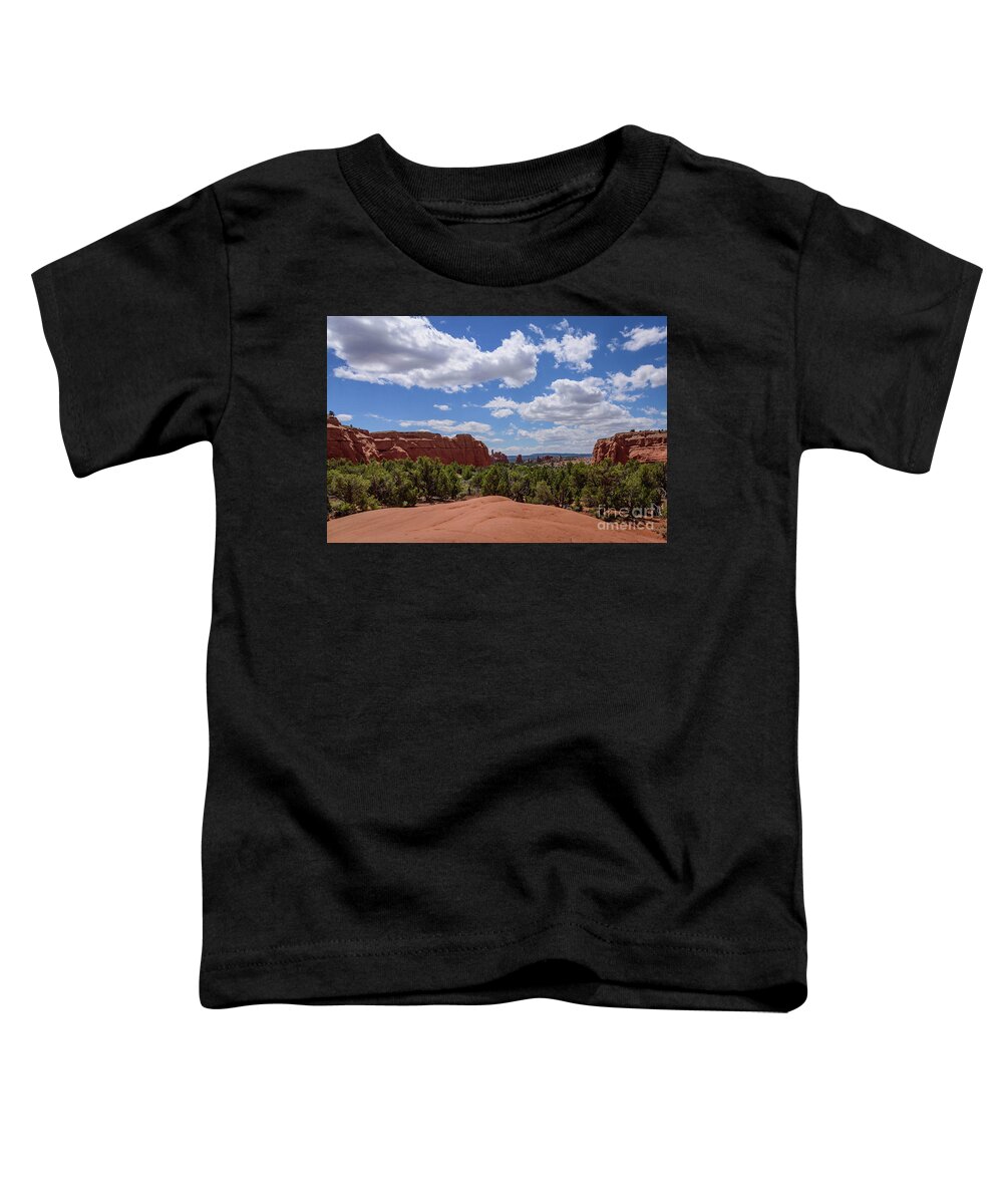 Utah 2017 Toddler T-Shirt featuring the photograph From the Slickrock by Jeff Hubbard