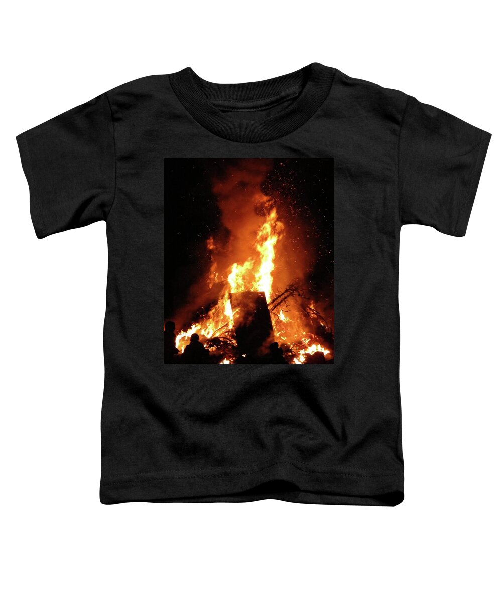 Bonfire Toddler T-Shirt featuring the photograph Full Bonfire by Azthet Photography
