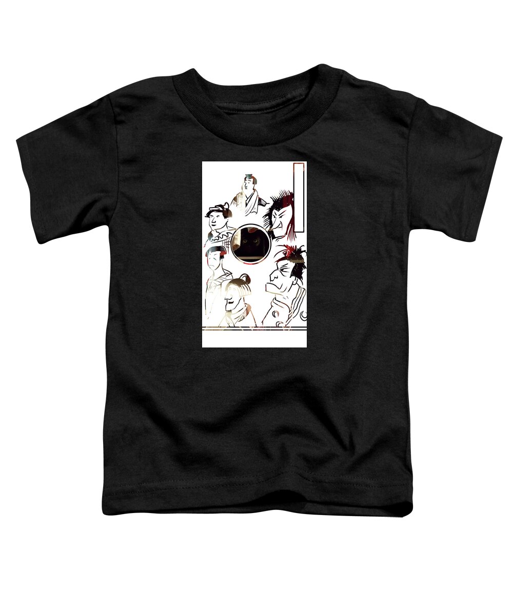  Toddler T-Shirt featuring the painting Full Circle Eyes by John Gholson