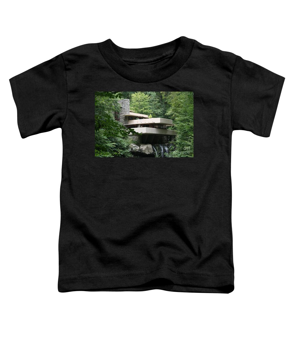 Falling Water Toddler T-Shirt featuring the photograph Full Views II Fallingwater by Chuck Kuhn