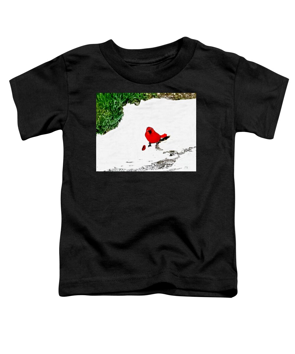 Photo Toddler T-Shirt featuring the photograph Funny Bird by Marsha Heiken