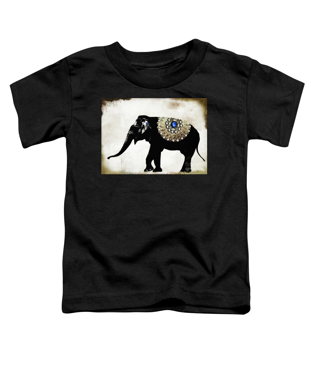 Elephant Toddler T-Shirt featuring the painting Gaja I by Mindy Sommers