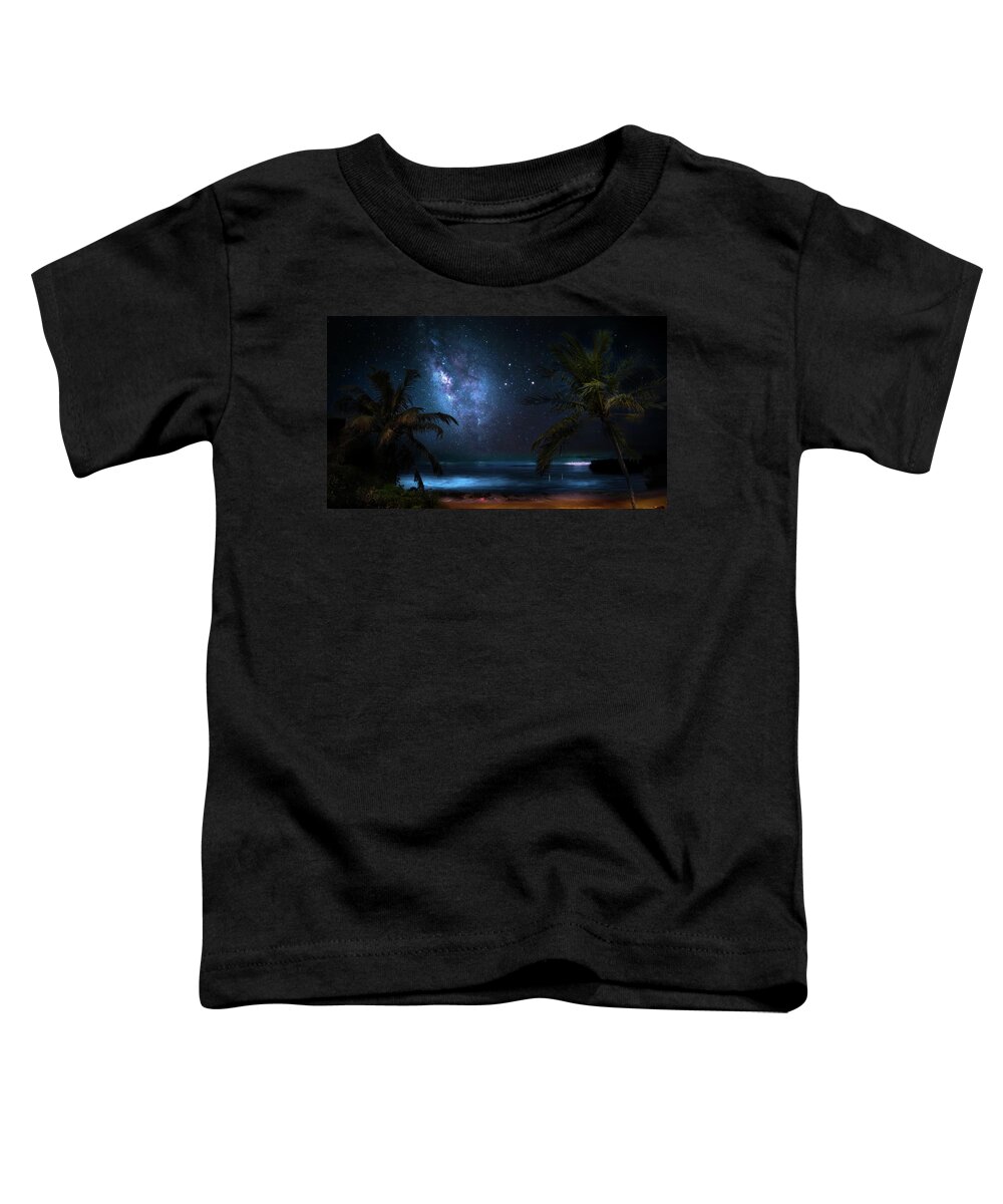 Milky Way Toddler T-Shirt featuring the photograph Galaxy Beach by Mark Andrew Thomas