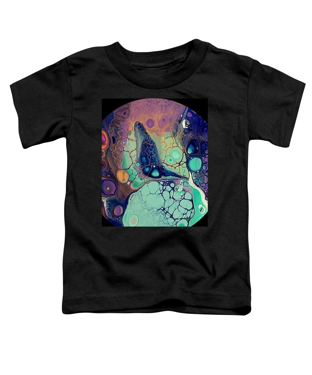 Galaxy Toddler T-Shirt featuring the painting Galaxy Butterfly by Alexis King-Glandon