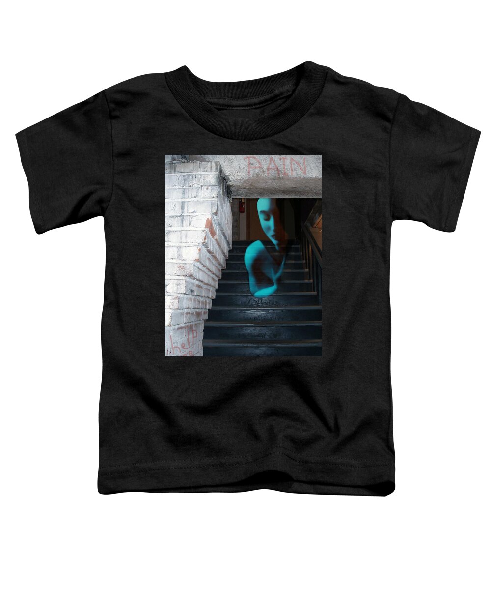 Angst Toddler T-Shirt featuring the photograph Ghost of Pain by Jaeda DeWalt