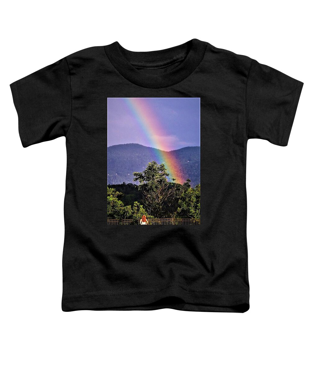 Rainbow Toddler T-Shirt featuring the photograph Everlasting Hope by Chuck Brown
