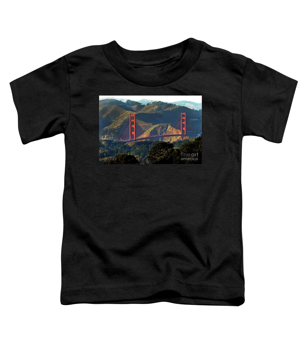 Golden Gate Bridge Toddler T-Shirt featuring the photograph Golden Gate Bridge by Steven Spak