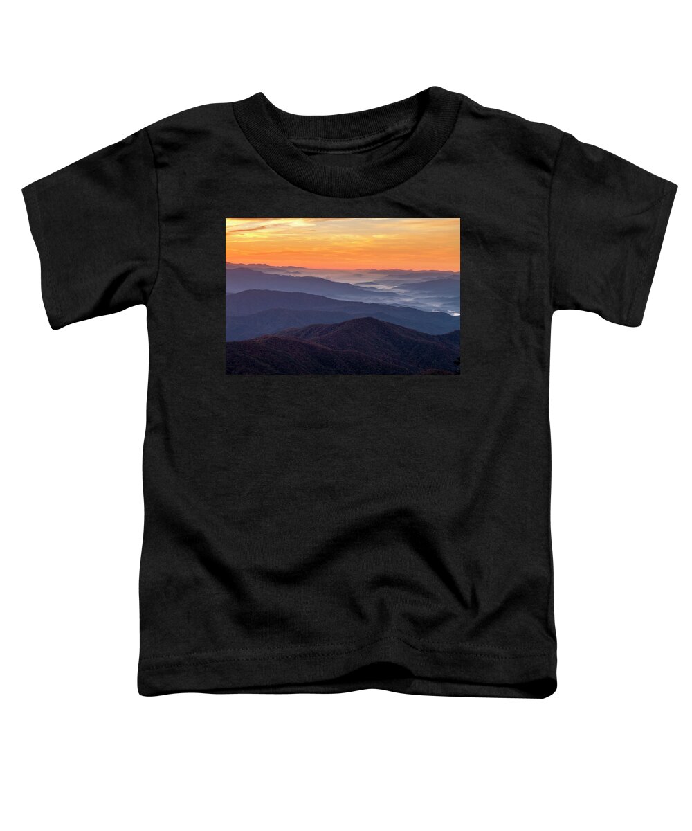 Clingmans Dome Toddler T-Shirt featuring the photograph Good Morning Clingmans Dome in the Smokies by Teri Virbickis