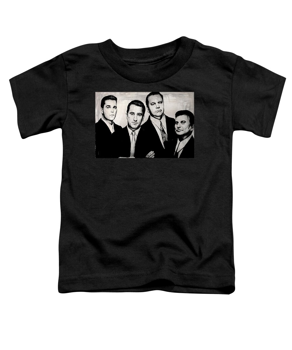 Goodfellas Toddler T-Shirt featuring the drawing Goodfellas by Andrew Read