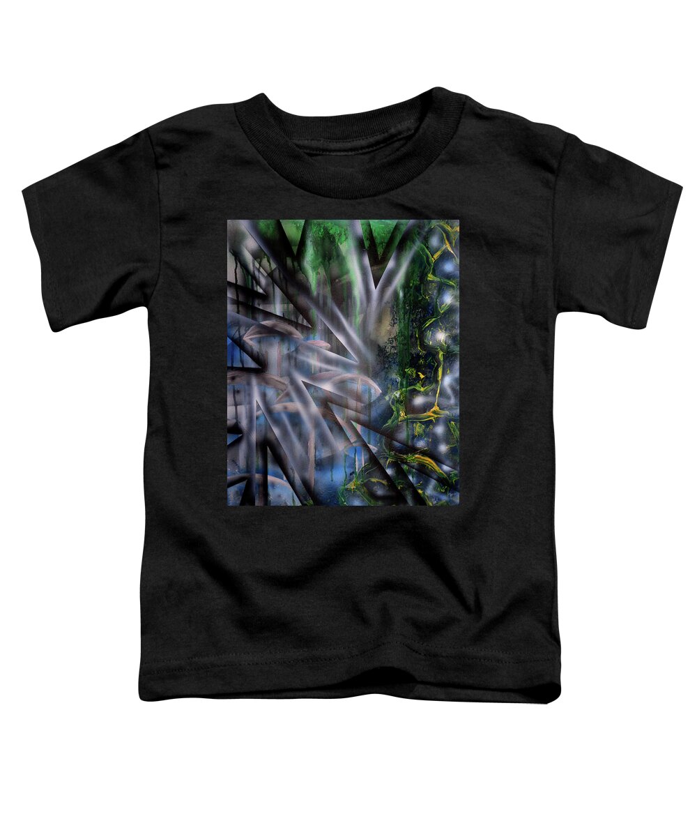 Airbrush Toddler T-Shirt featuring the painting Growth by Leigh Odom
