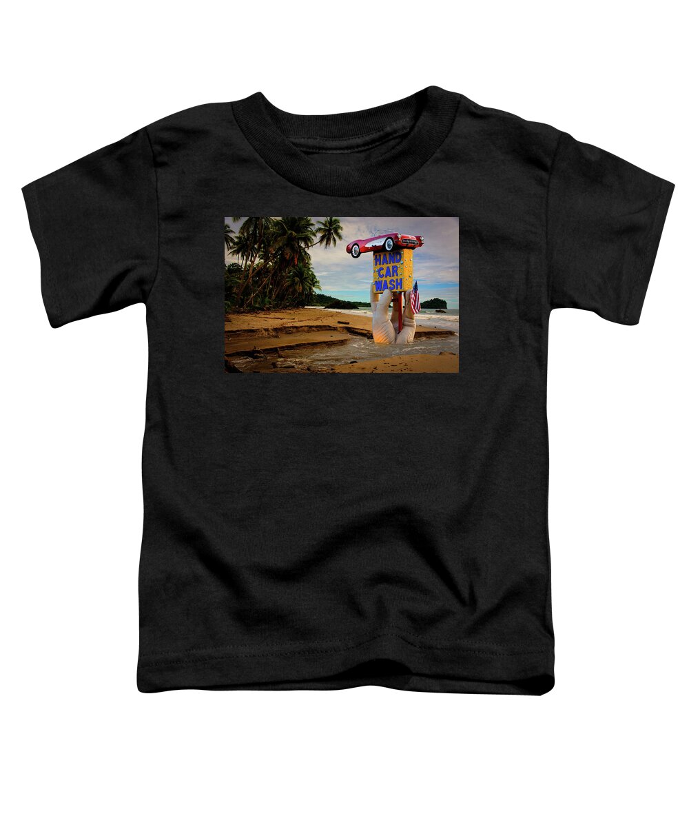 Ocean Toddler T-Shirt featuring the photograph Hand Wash by Harry Spitz