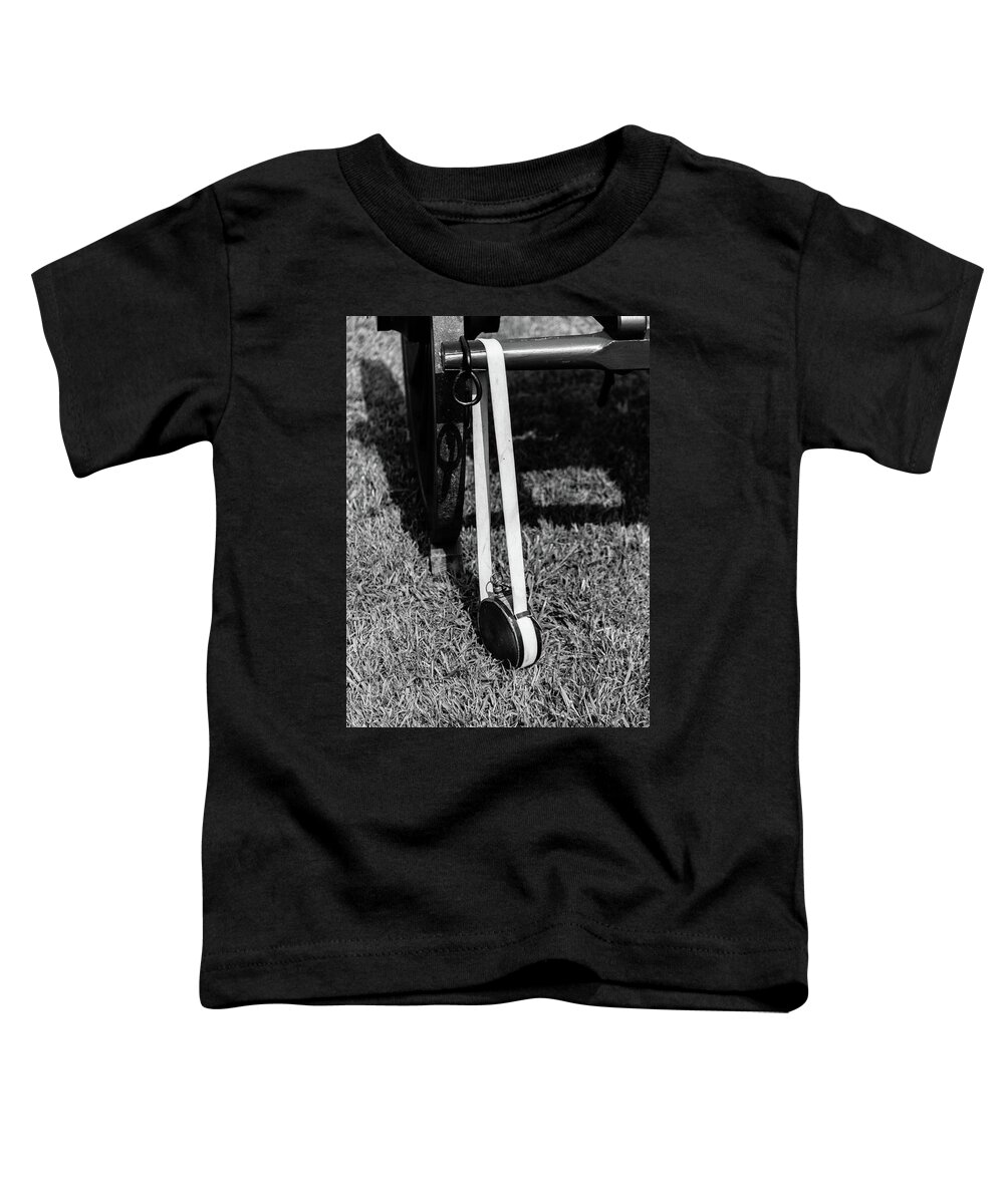 Black And White Toddler T-Shirt featuring the photograph Hanging Canteen by Doug Camara