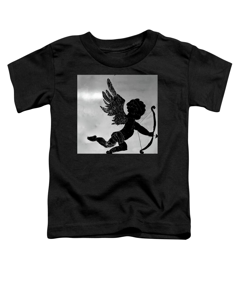 Cloudy Dark Valentine Toddler T-Shirt featuring the photograph Happy Valentines Day by Brian Sereda