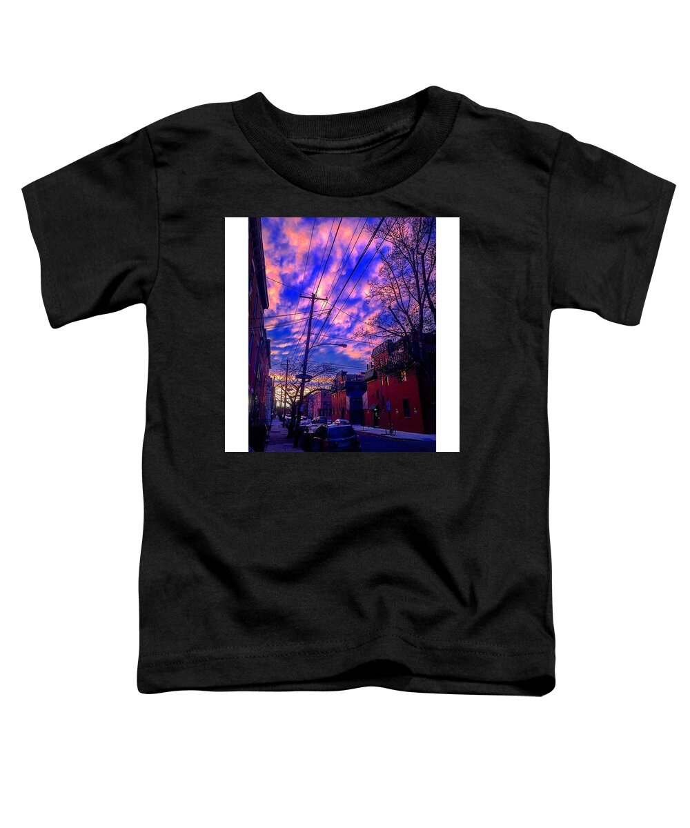 Igers_philly Toddler T-Shirt featuring the photograph Head in the Clouds by Ryan Johnston