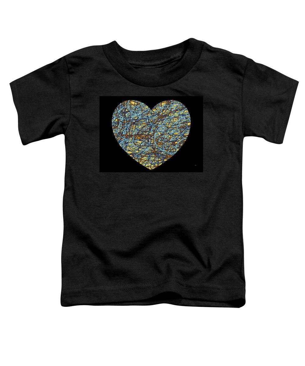 #heartstringsart Toddler T-Shirt featuring the digital art Heartstrings by Will Borden