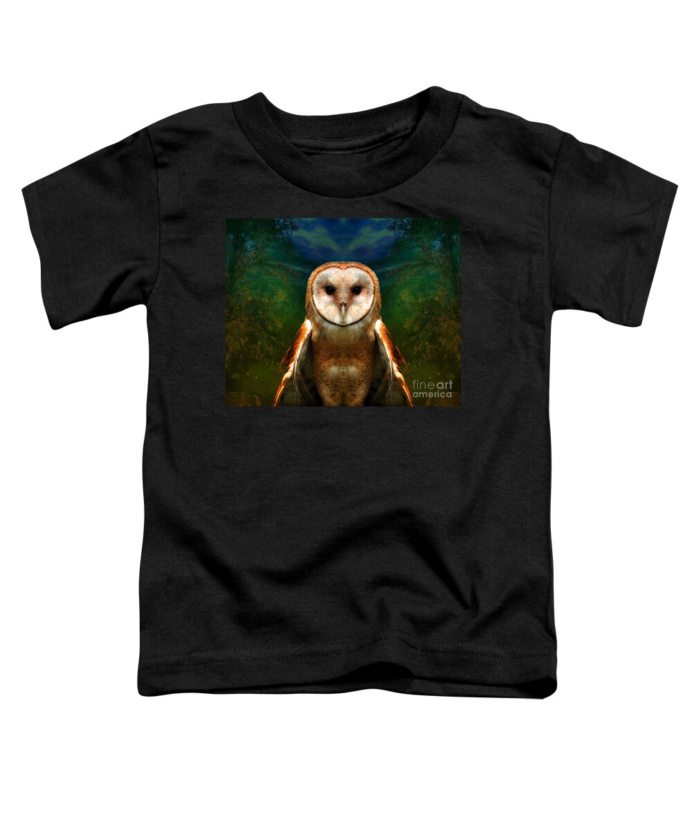 Owl Toddler T-Shirt featuring the photograph Her memory enshrouds my heart  by Heather King