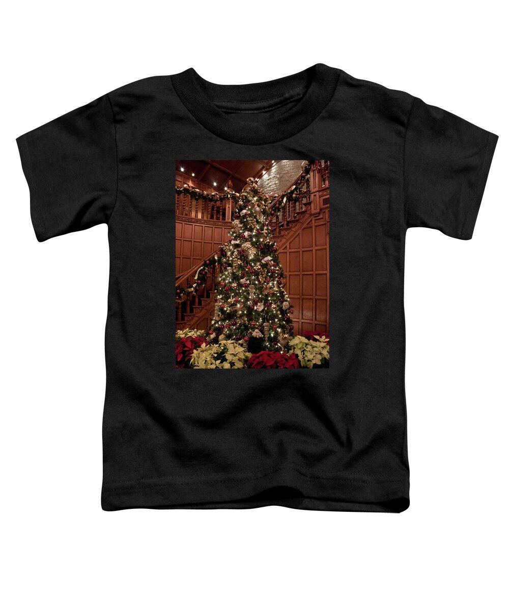 Decorated Toddler T-Shirt featuring the photograph Home for Christmas by Joann Copeland-Paul