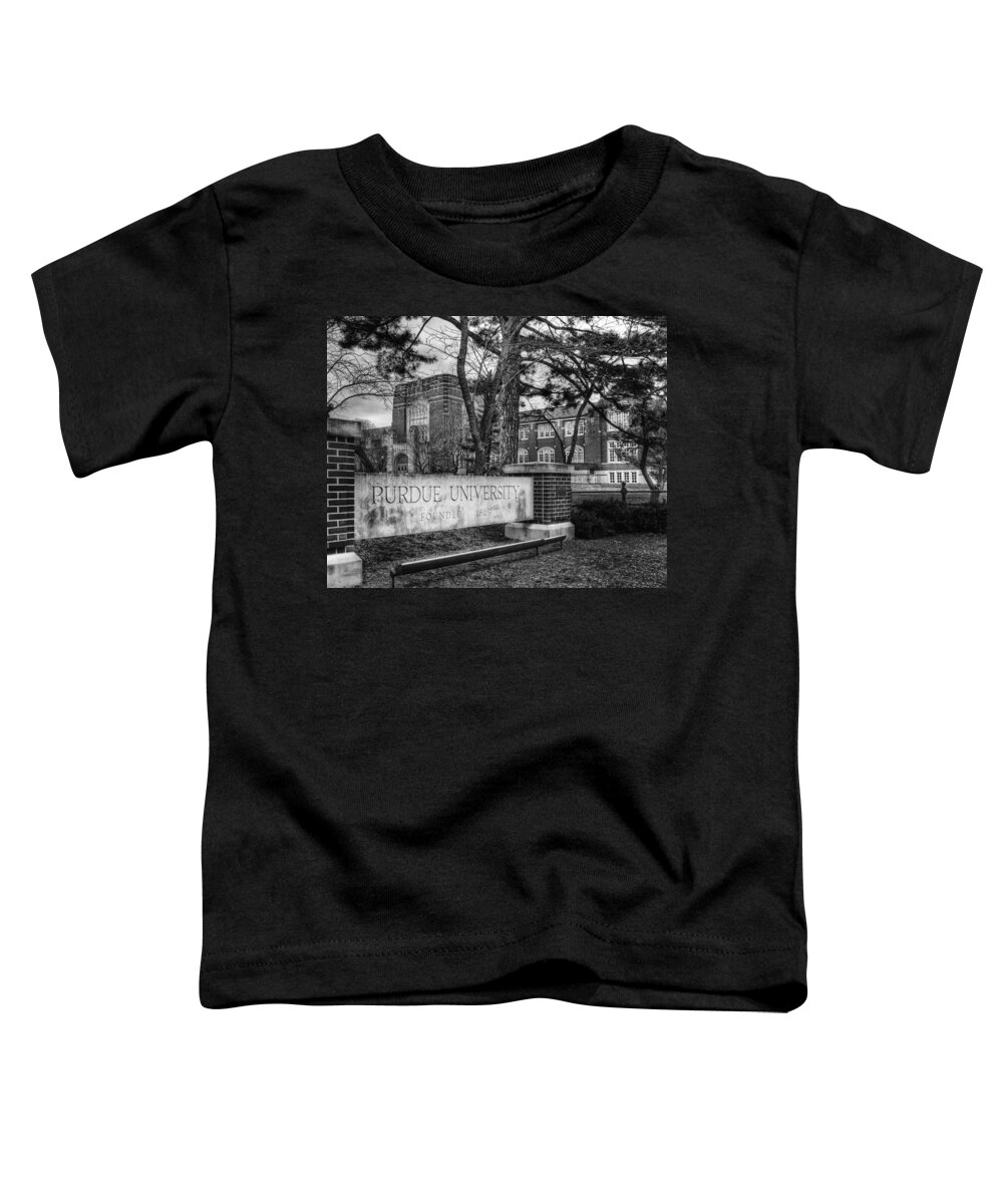 Purdue Toddler T-Shirt featuring the photograph Home of the Boilers by Coby Cooper