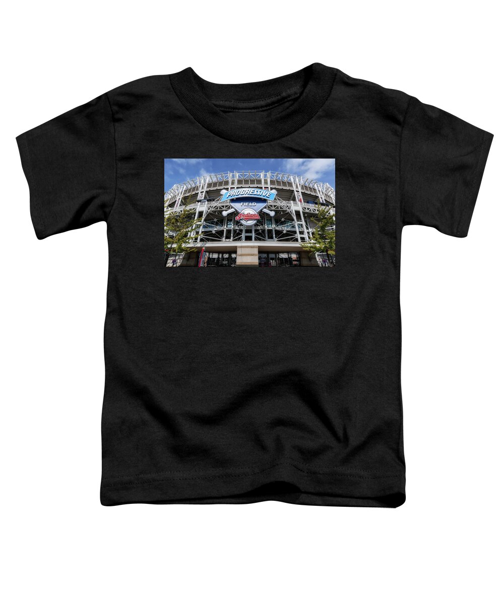 Home Of The Cleveland Indians Toddler T-Shirt featuring the photograph Home of the Clevaland Indians by Dale Kincaid