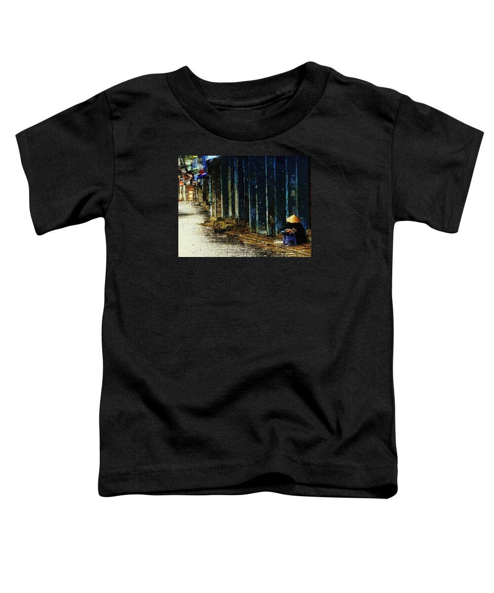 Vietnam Toddler T-Shirt featuring the digital art Homeless in Hanoi by Cameron Wood
