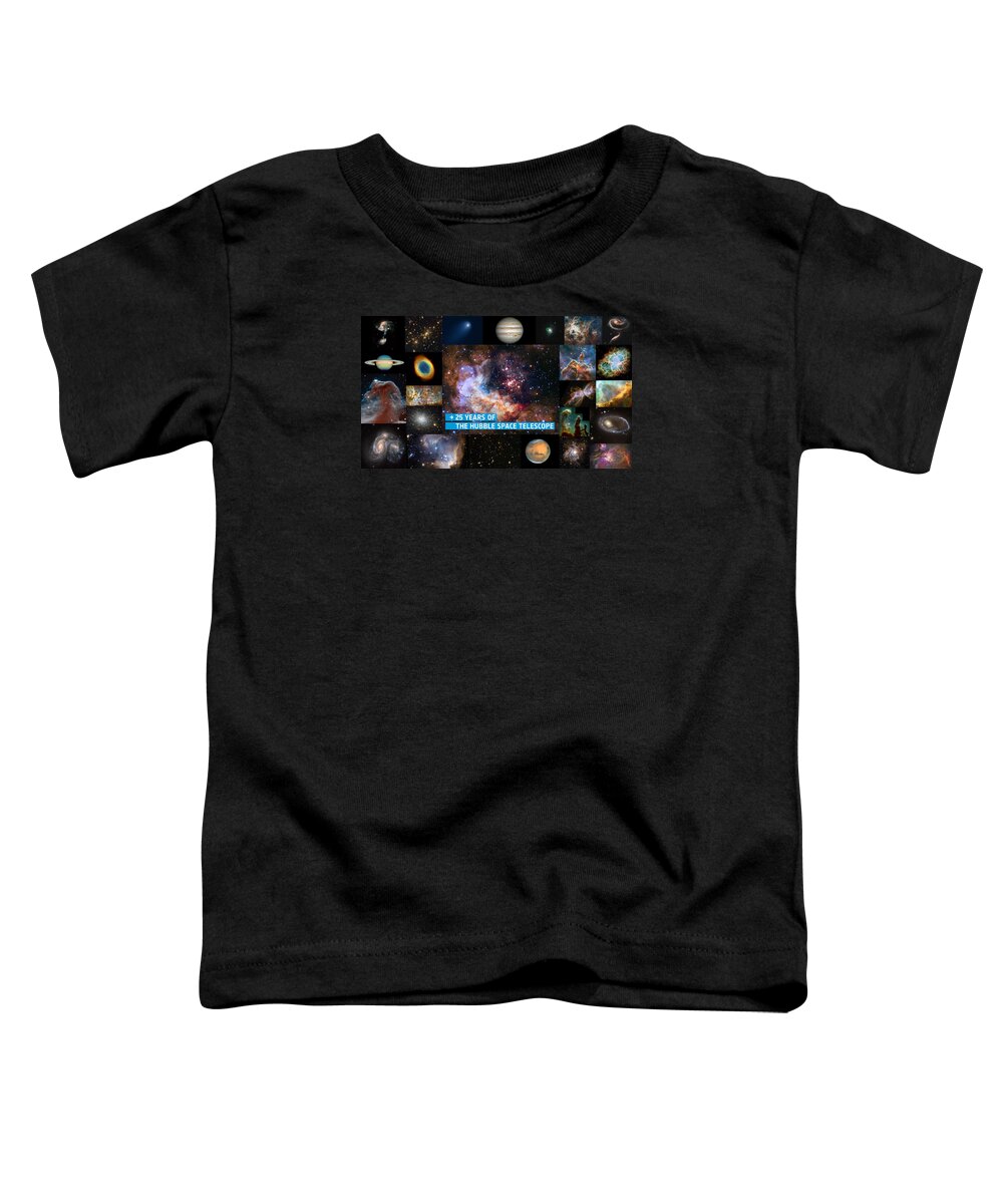 Hubble Toddler T-Shirt featuring the photograph Hubble 25 - A Special 25th Anniversary Montage 2 by Eric Glaser
