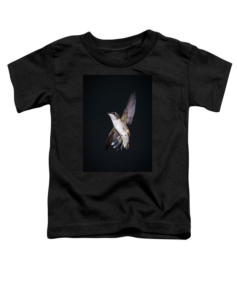 Hummingbird Toddler T-Shirt featuring the photograph Hummingbird Yoga by Holden The Moment