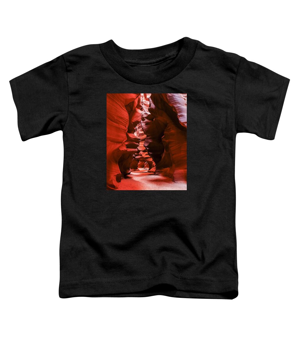 Slot Canyon Toddler T-Shirt featuring the photograph Into The Maze by Scott Read
