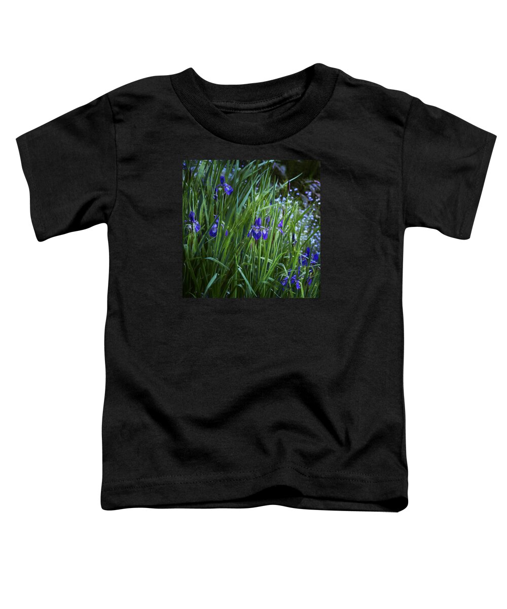 Iris Toddler T-Shirt featuring the photograph Irises by Belinda Greb