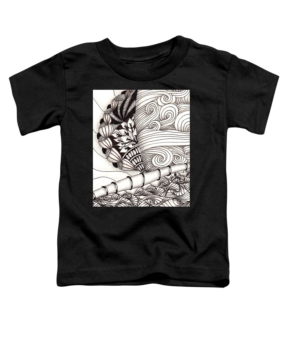 Jamaica Toddler T-Shirt featuring the drawing Jamaican Dreams by Jan Steinle