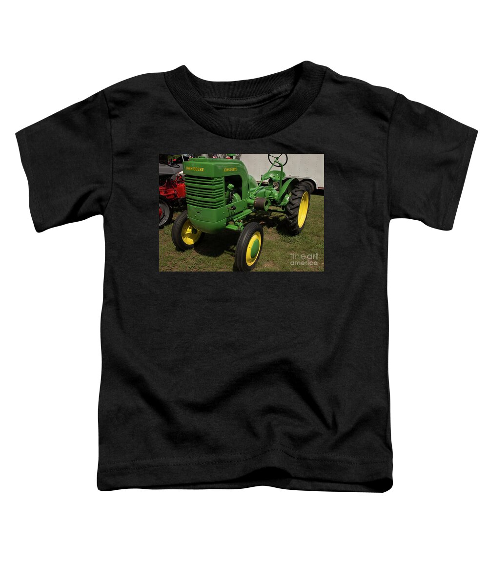 Tractor Toddler T-Shirt featuring the photograph John Deere Tractor by Mike Eingle