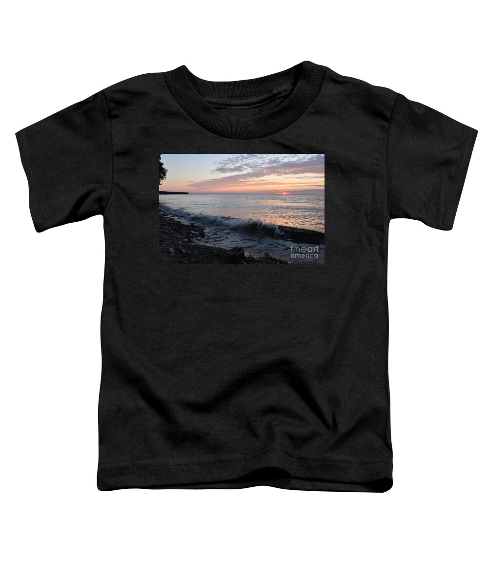 Lake Ontario Toddler T-Shirt featuring the photograph July 9, 2018 At Fort Niagara by Sheila Lee
