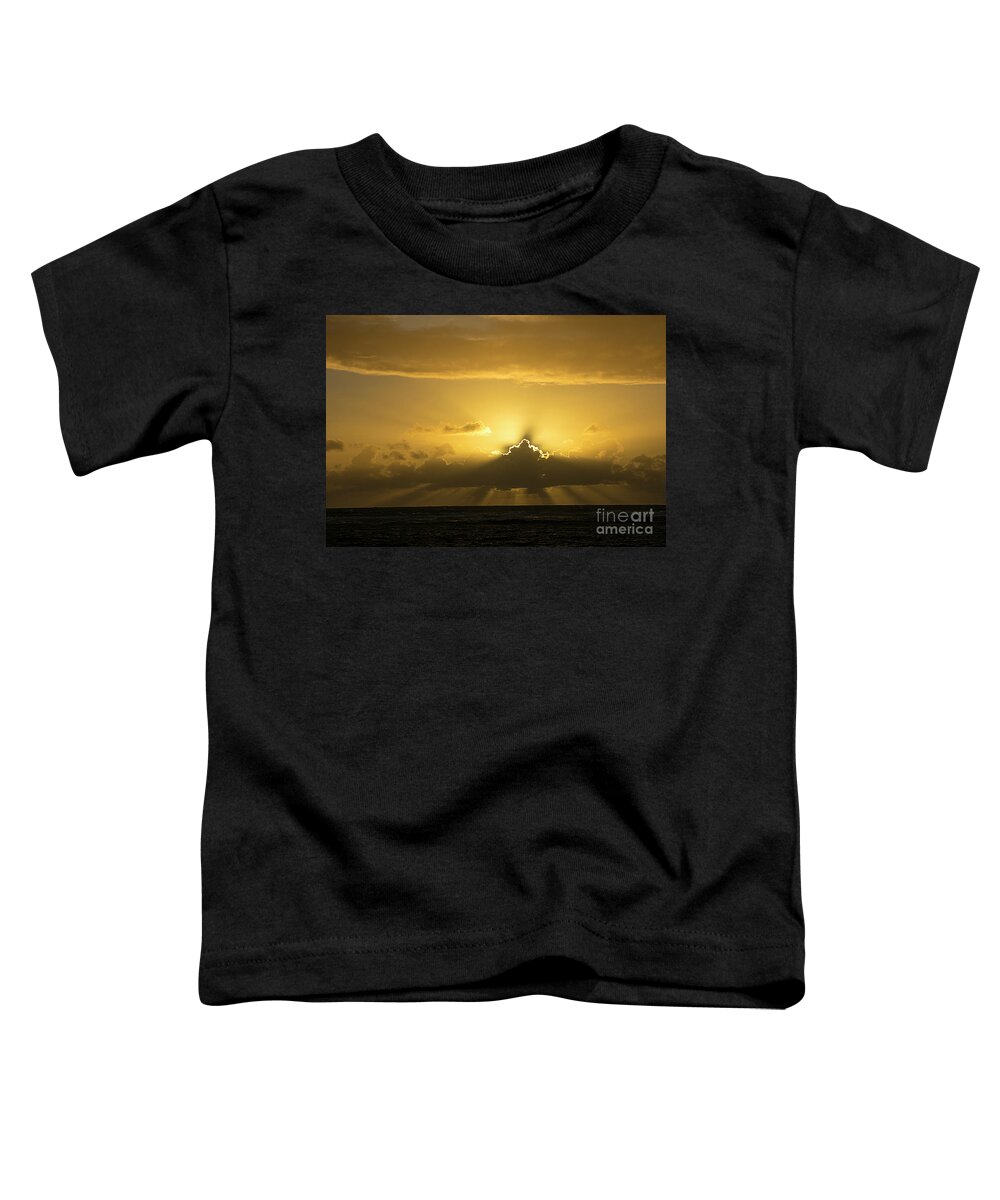 Office Decor Toddler T-Shirt featuring the photograph Kapaa Sunrise 6788 by Chuck Flewelling