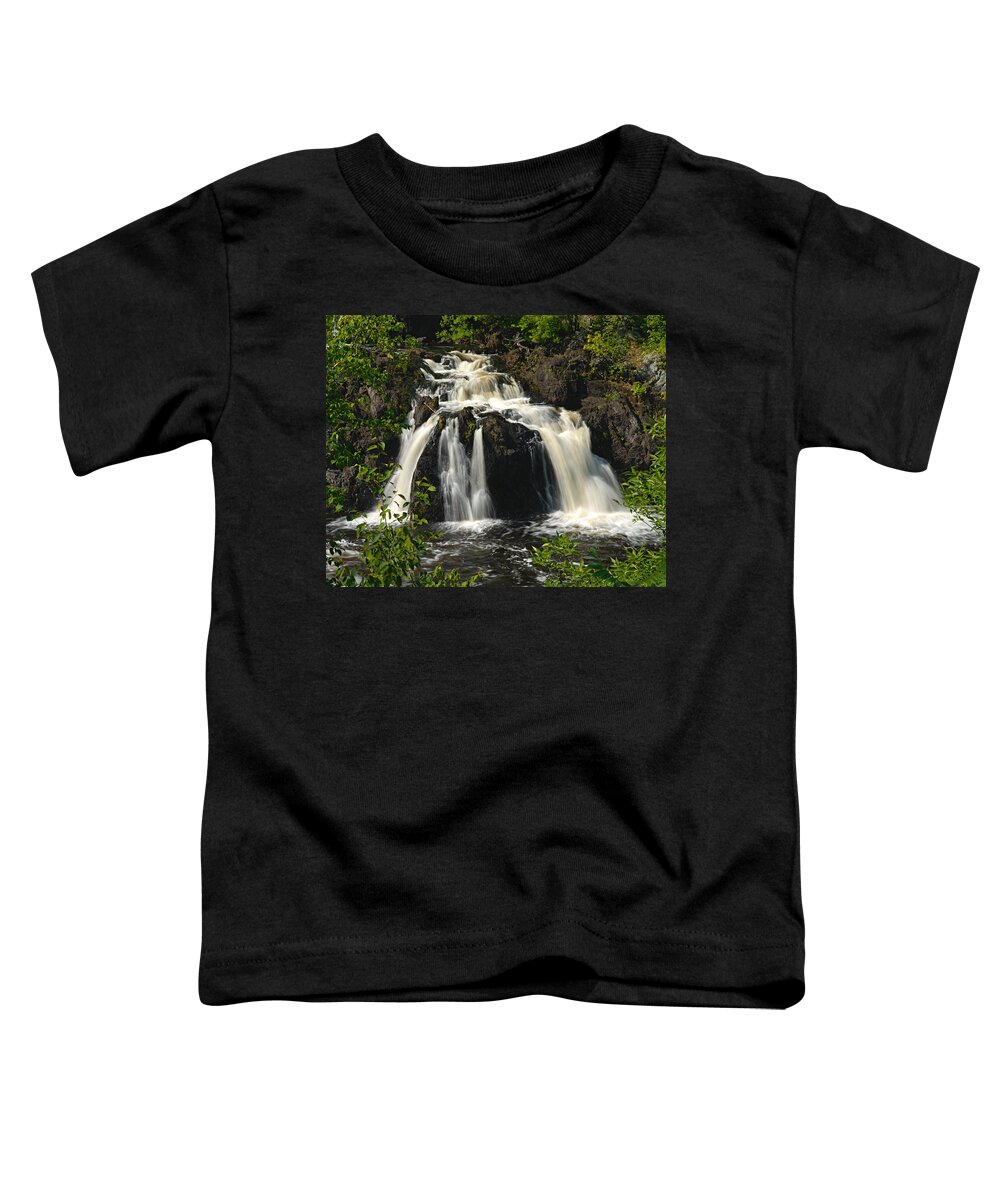 Kawishiwi Falls Toddler T-Shirt featuring the photograph Kawishiwi Falls by Larry Ricker