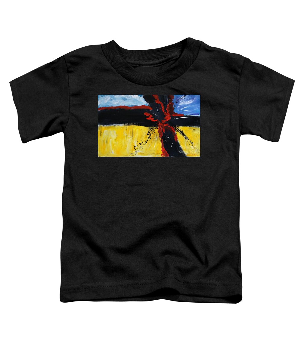 Abstract Artwork Toddler T-Shirt featuring the painting Knot by Lidija Ivanek - SiLa