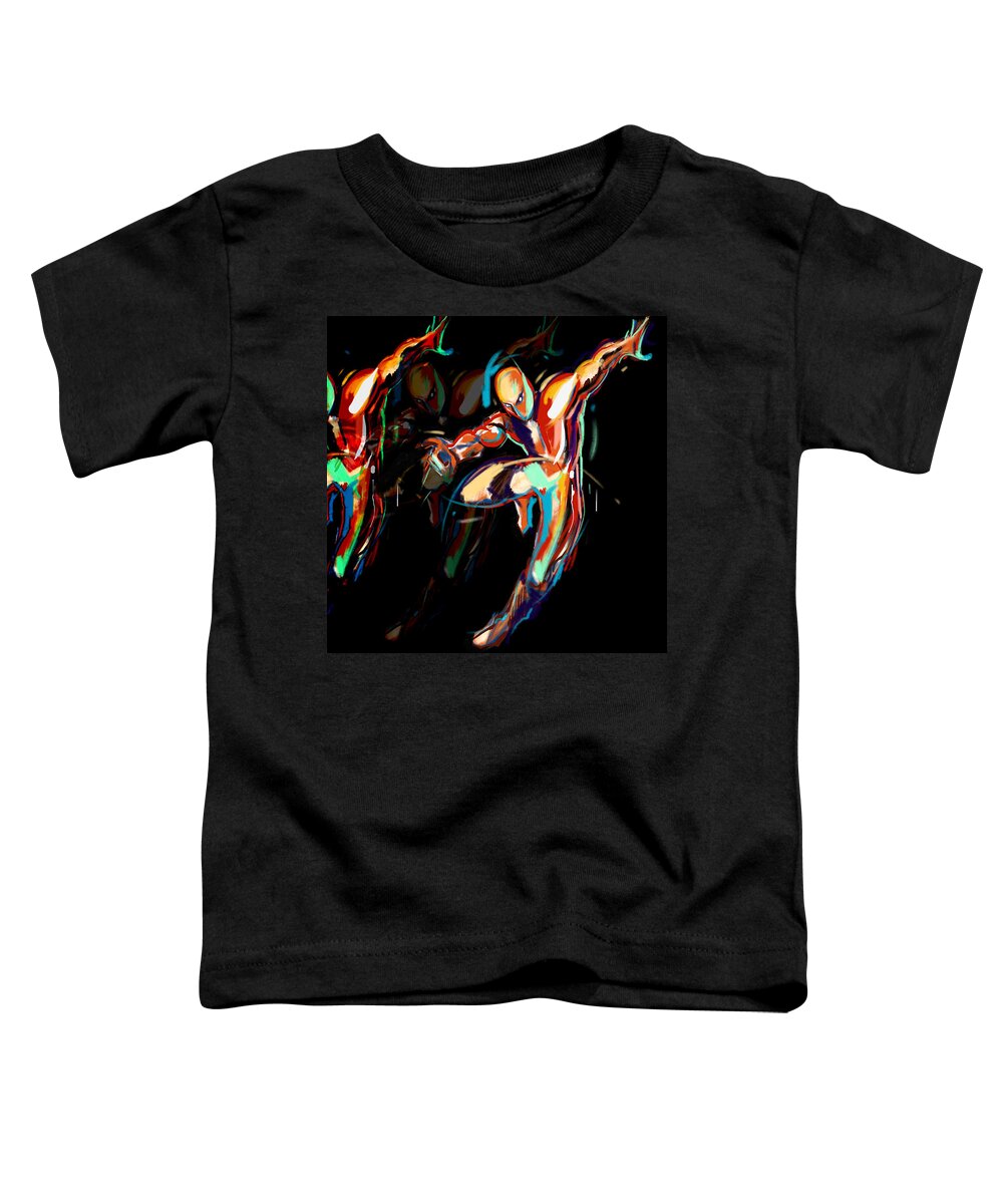  Toddler T-Shirt featuring the painting L I G H T. M O V E S by John Gholson