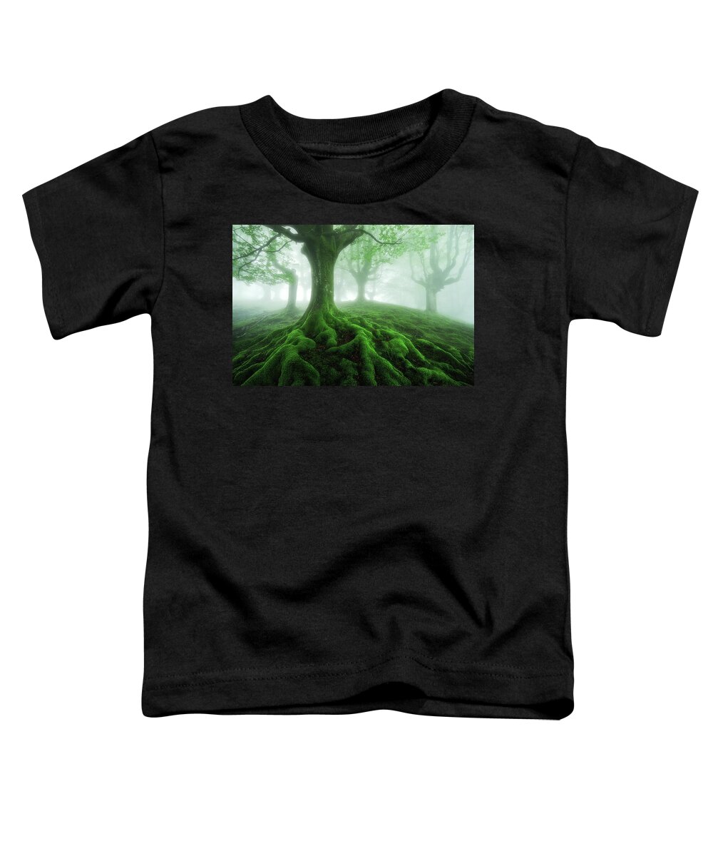 Roots Toddler T-Shirt featuring the photograph Land of roots by Mikel Martinez de Osaba