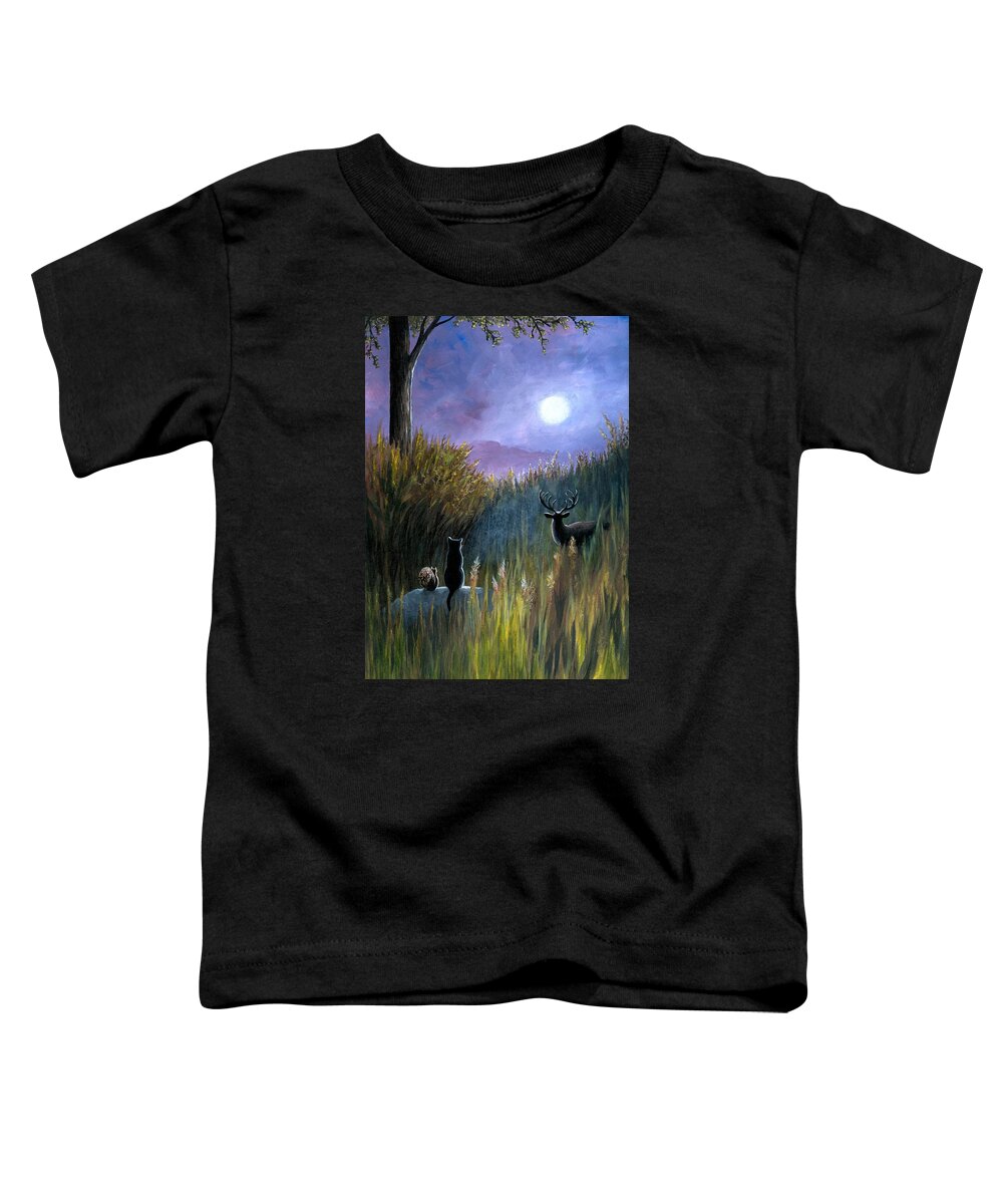 Landscape Toddler T-Shirt featuring the painting Landscape 464 by Lucie Dumas