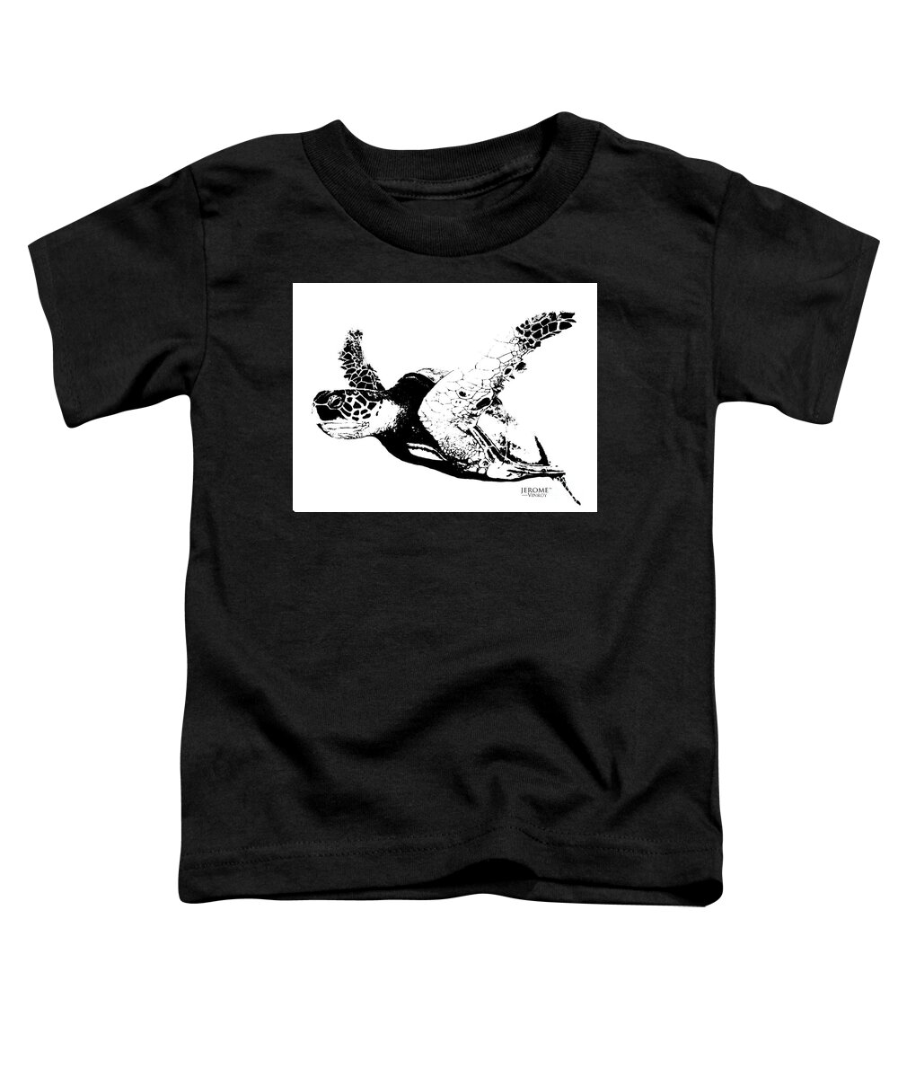 Stingray Toddler T-Shirt featuring the painting Las Tortugas 2 by Jerome Wilson