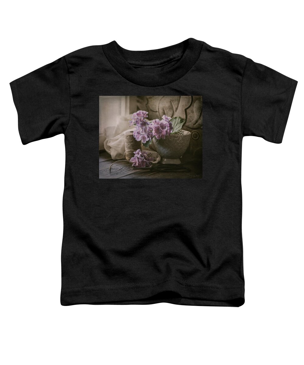 Hydrangea Toddler T-Shirt featuring the photograph Last of the Hydrangeas by Teresa Wilson