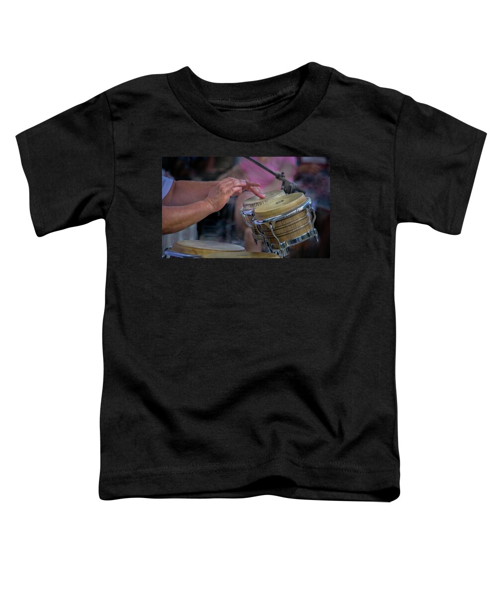 Latin Toddler T-Shirt featuring the photograph Latin Jazz Musician by James Woody