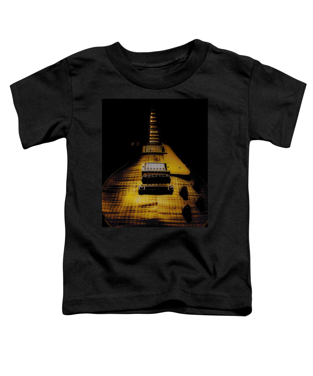 Guitar Toddler T-Shirt featuring the digital art 1958 Reissue Guitar Spotlight Series by Guitarwacky Fine Art