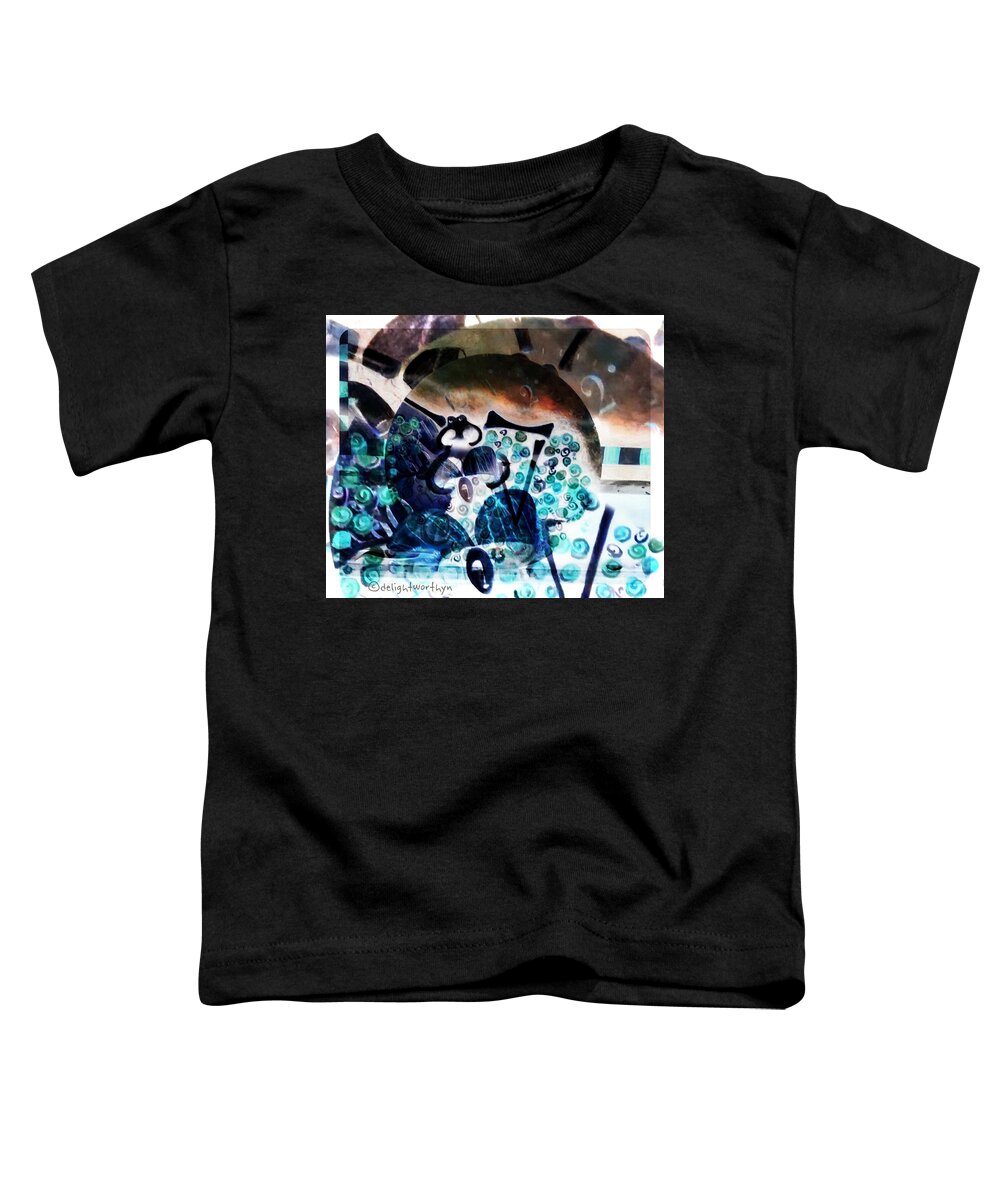 Skeleton Toddler T-Shirt featuring the digital art Less Time by Delight Worthyn