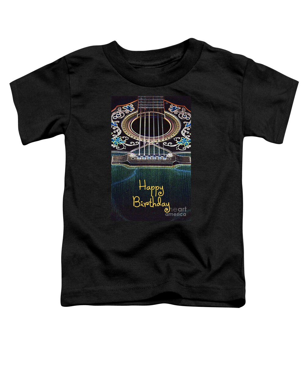 Light Toddler T-Shirt featuring the digital art Light Fantastic 1-Happy Birthday Card by Wendy Wilton