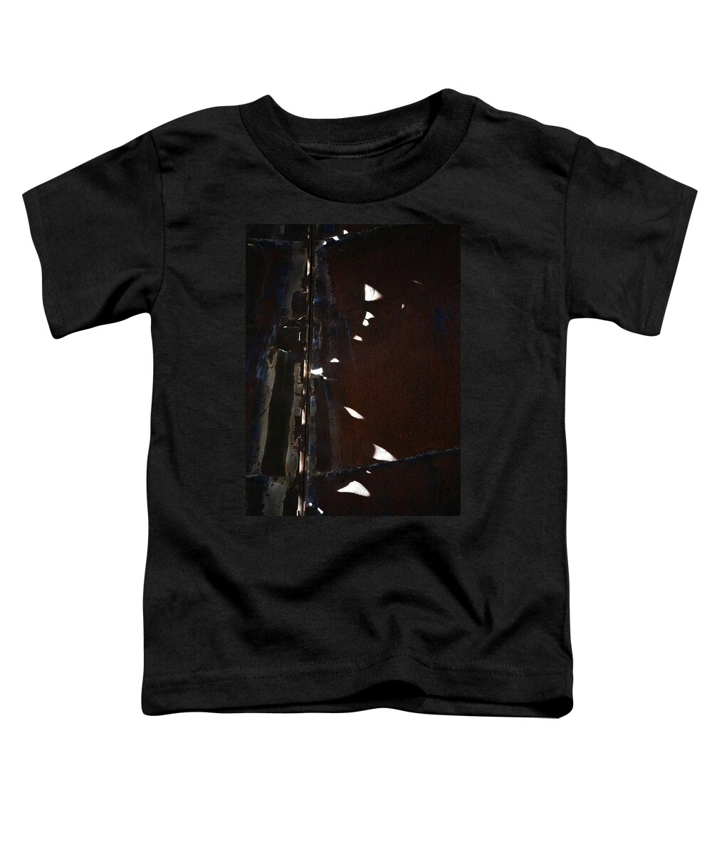 Metal Toddler T-Shirt featuring the photograph Light Patterns Inside a Silo by Kae Cheatham