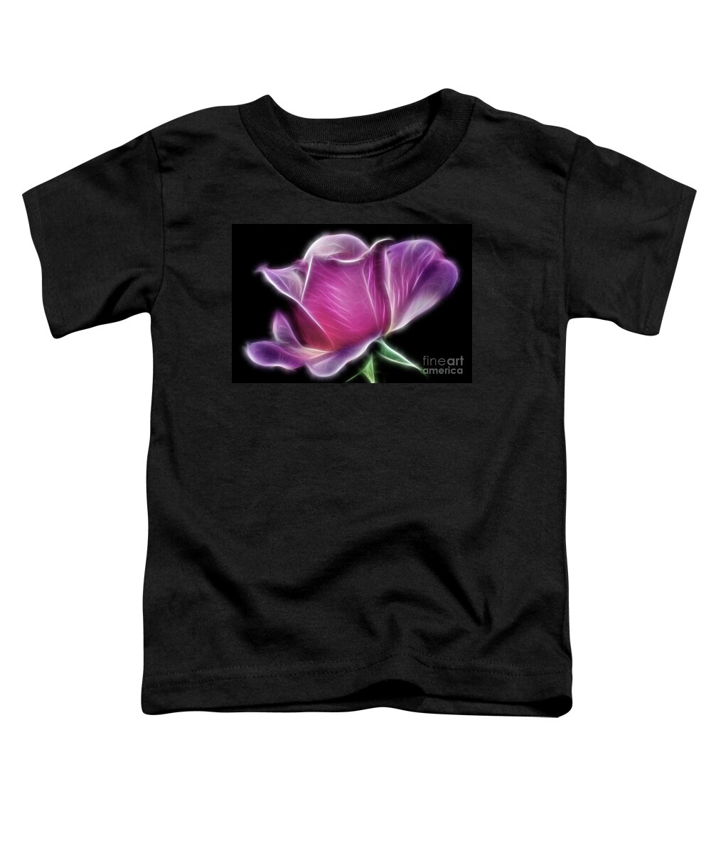 Photography Toddler T-Shirt featuring the photograph Lightning Rose by Kaye Menner