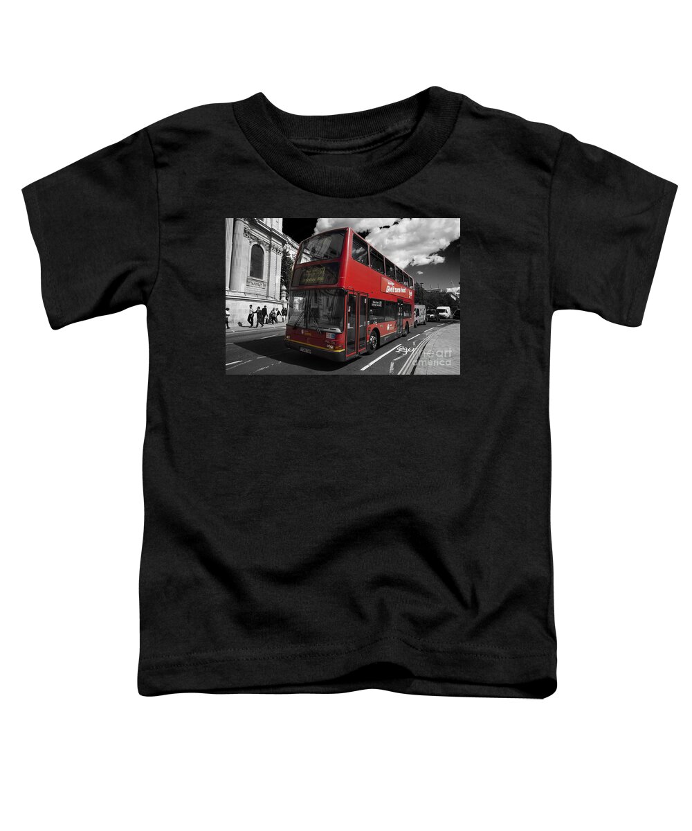 London Toddler T-Shirt featuring the photograph London Bus by Agusti Pardo Rossello