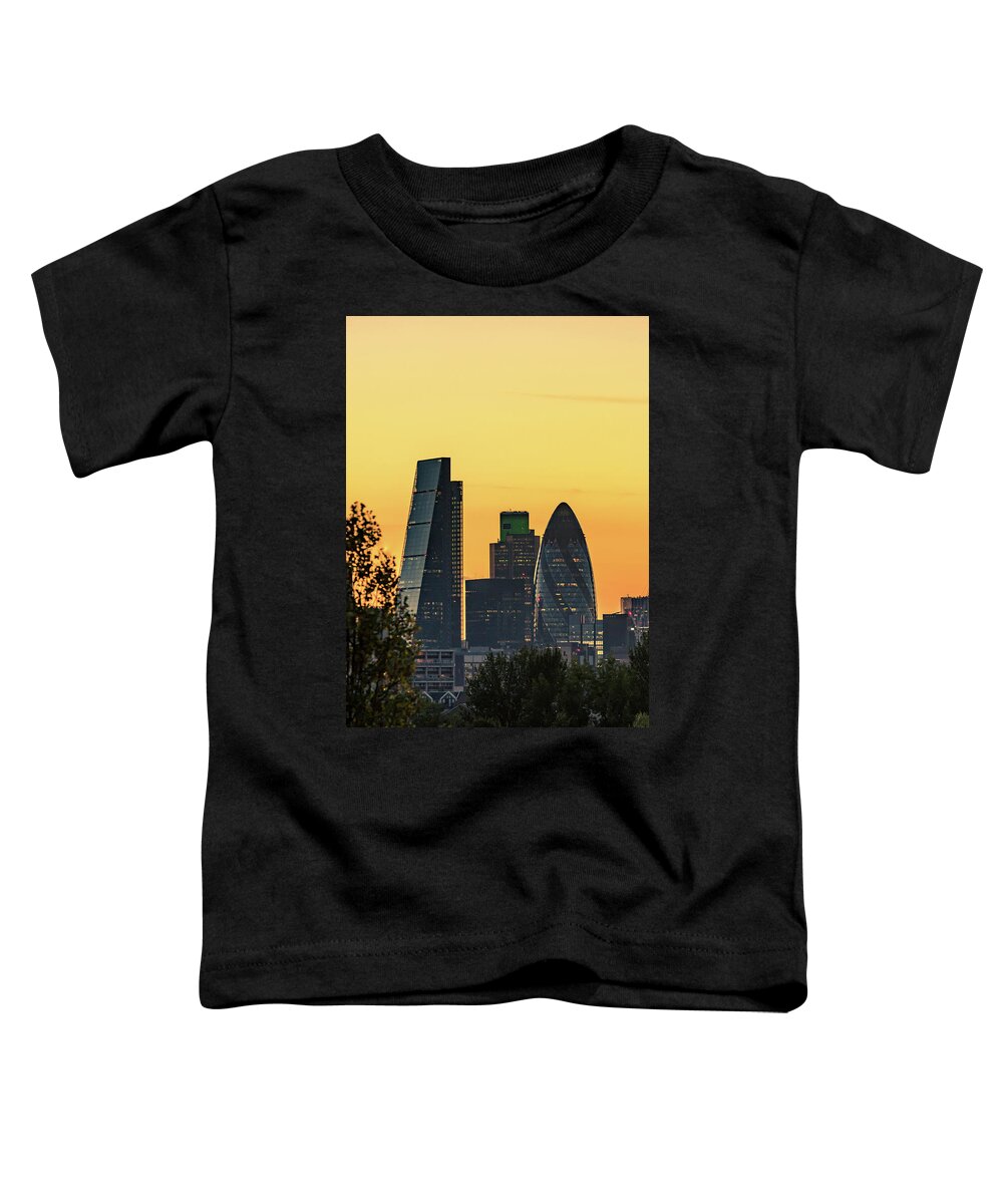 London Toddler T-Shirt featuring the photograph London City Sunset by Matt Malloy