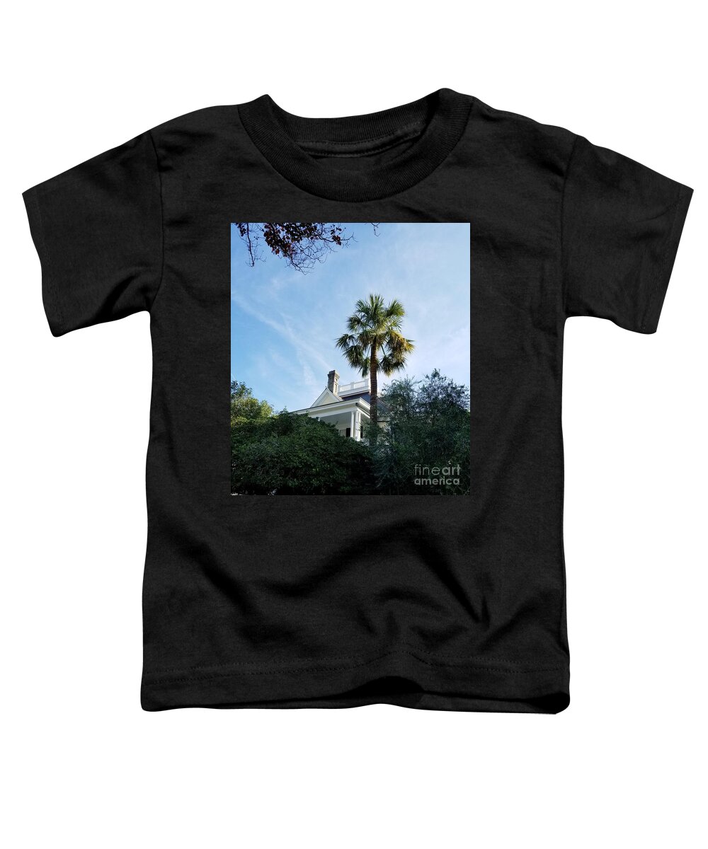 Palmetto Tree Toddler T-Shirt featuring the photograph Lone Palmetto by Amy Regenbogen