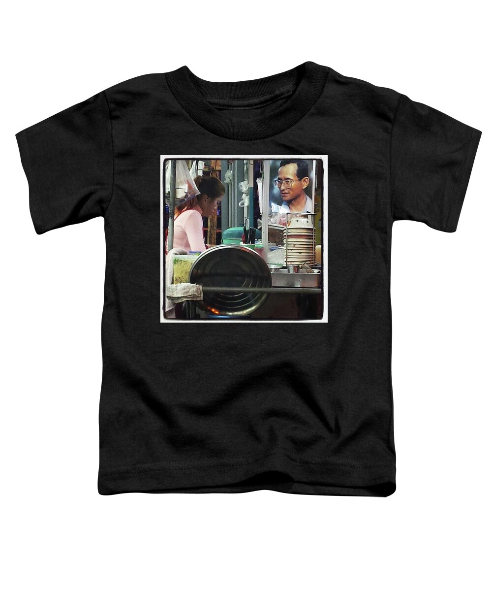 Kingbhumibol Toddler T-Shirt featuring the photograph Long Live The King. Even After His by Mr Photojimsf