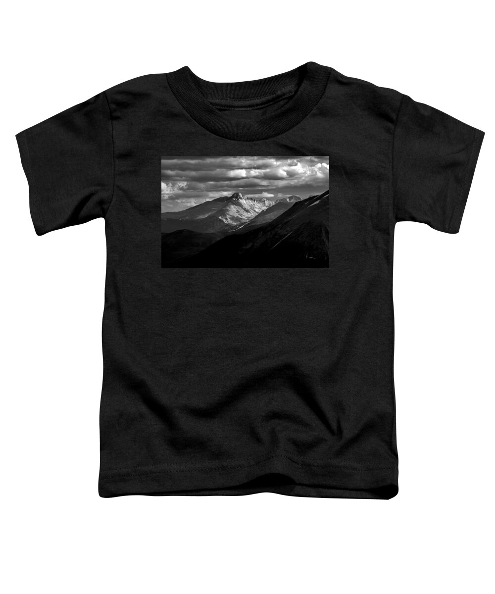Longs Peak Toddler T-Shirt featuring the photograph Longs Peak by Robert Meyers-Lussier